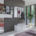 Hanger + mirror PARMA 100x15x.81.5 cm White - Hanging hangersWIE-WIS<<<HangersWIE<<<ActionPL