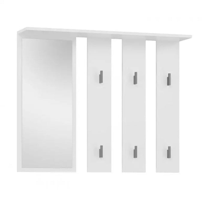 Hanger + mirror PARMA 100x15x.81.5 cm White - Hanging hangersWIE-WIS<<<HangersWIE<<<ActionPL
