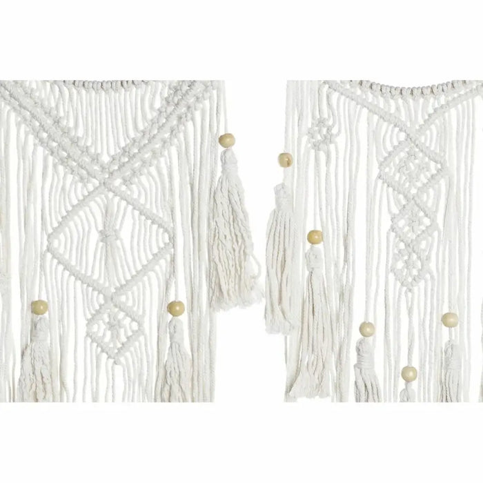 Hanging decoration DKD Home Decor 25 x 1 x 93 cm Brown White (2 Units) - Декорация и Осветление<<<Дом