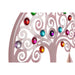 Hanging decoration DKD Home Decor Tree Blue White Grey Pink 33 x 3 x 81 cm (4 Units) - Декорация и Осветление<<<Дом