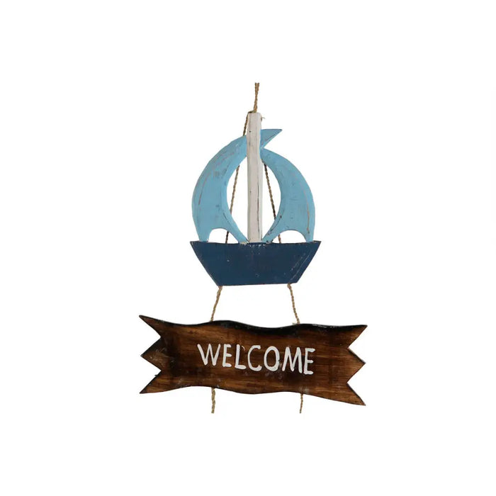 Hanging decoration Home ESPRIT Blue Natural 25 x 2 x 74 cm - Декорация и Осветление<<<Дом Градина<<<BigBuy&&&Други