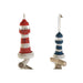 Hanging decoration Home ESPRIT Blue White Red Headlight 12 x 4 x 100 cm (2 Units) - Декорация и Осветление<<<Дом