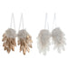 Hanging decoration Home ESPRIT White Golden Feather 28 x 4 x 33 cm (2 Units) - Декорация и Осветление<<<Дом