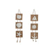 Hanging decoration Home ESPRIT White Natural Mediterranean 15,5 x 4 x 80 cm (2 Units) - Декорация и Осветление<<<Дом