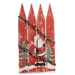 Hanging decoration Krist+ White Red Green Plastic MDF Wood Father Christmas 34,7 x 4 x 60 cm Sign LED Light (6 Units)