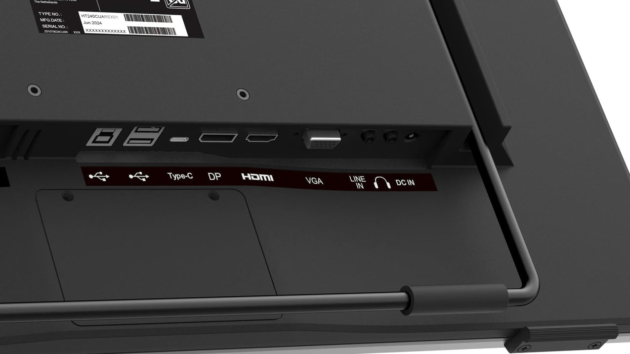 Portable Touch Monitor Hannspree HT240CUA - 23.8" VA FHD(1920x1080), HDMI, USB-C