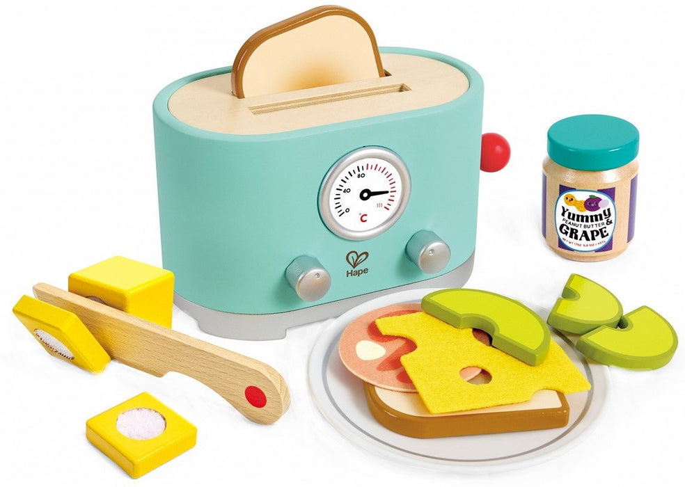 CHILDREN'S TOASTER SET WITH ACCESSORIES HAPE