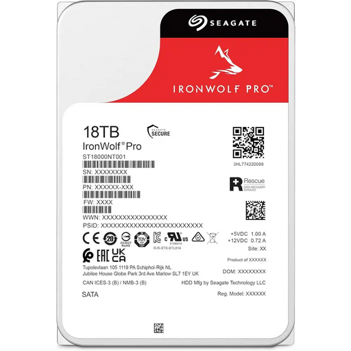 Hard disk SEAGATE IronWolf ST18000NT001 18TB 256MB Cache SATA 6.0Gb/s - Хард дискове - 3.5’’<<<Компютърни