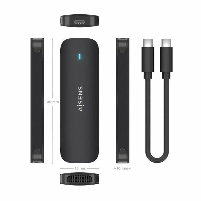 Hard drive case Aisens ASM2-024B - Компютър Мрежи и компоненти<<<Компютри| Електроника<<<BigBuy&&&Твърди