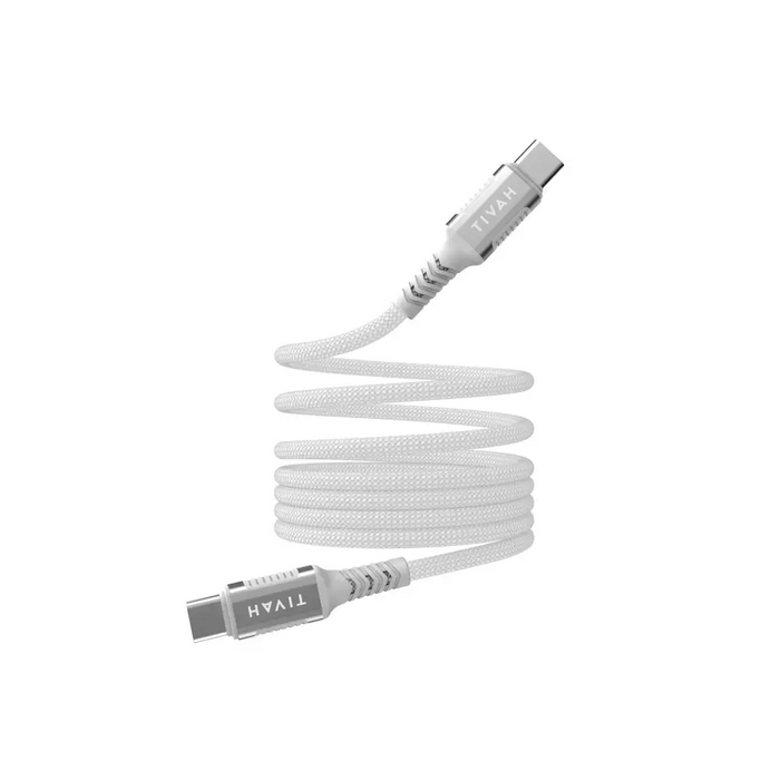 Havit CB6297 - Magnetic cable USB type C to USB type C 1m (white) - USB cablesAKG-KAB<<<GSM accessoriesAKG<<<ActionPL