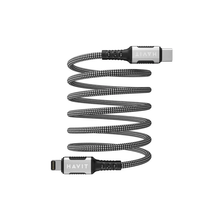 Havit CB6298 - Magnetic USB type C-Lightning cable 1 m (black) - USB cablesAKG-KAB<<<GSM accessoriesAKG<<<ActionPL