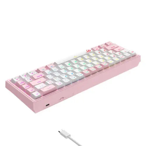 Havit KB874L RGB (pink and white) mechanical gaming keyboard (QWERTY) - Wired<<<Keyboards<<<Gaming<<<InnproXML