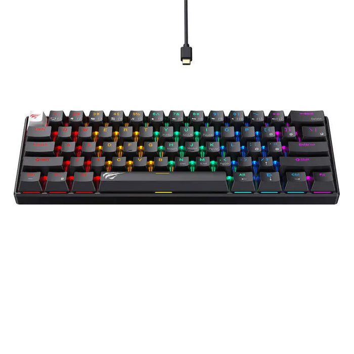 Havit KB903L wired mechanical / gaming RGB keyboard (black) (QWERTY) - Wired<<<Keyboards<<<Gaming<<<InnproXML