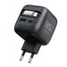 Havit UC250 A-EU - GaN travel charger with extendable cable (black) - ChargersLAD-SIC<<<Power supplies