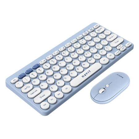 Havit KB279GCM wireless 2-in-1 gaming set keyboard + mouse (blue) (QWERTY)