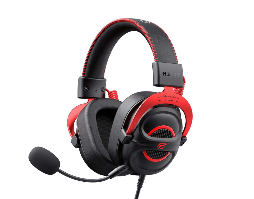 Havit H2002E Pro Headset Wired Head-band Gaming Black, Red