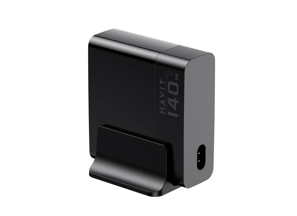 Havit UCLE004 EU - GaN five-port travel charger 140 W, black