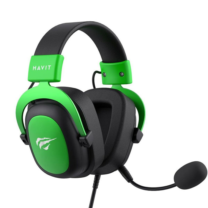 Gaming Headset with Microphone Havit H2002d Black Green