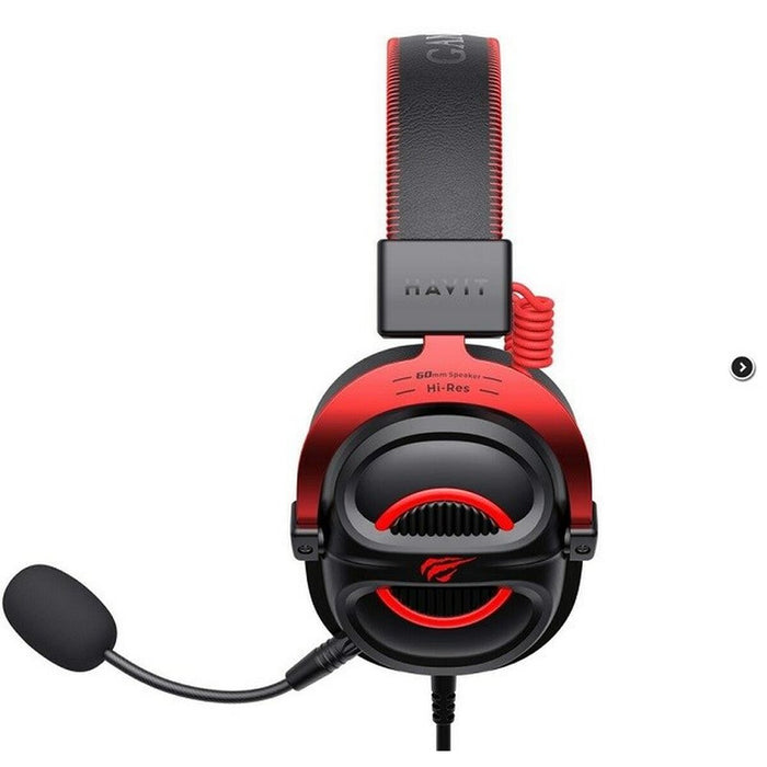 Gaming Headset with Microphone Havit H2002E Pro Black Red