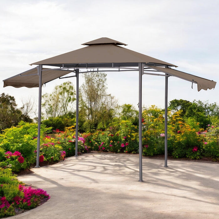 GARDEN TENT 244X152X240CM WITH SIDE AWNINGS HD HD-10067