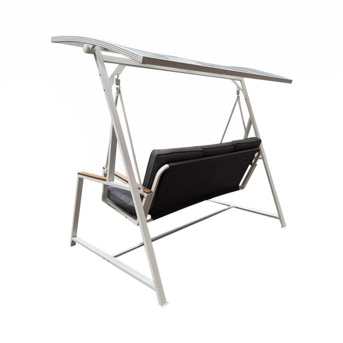 GARDEN SWING KINEKTA WITH POLYCARBONATE ROOF HD HD-11095