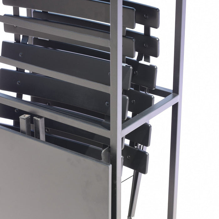 FOLDABLE BALCONY SET WITH FLOWER BOX/SHELF COMPACT HD HD-10734