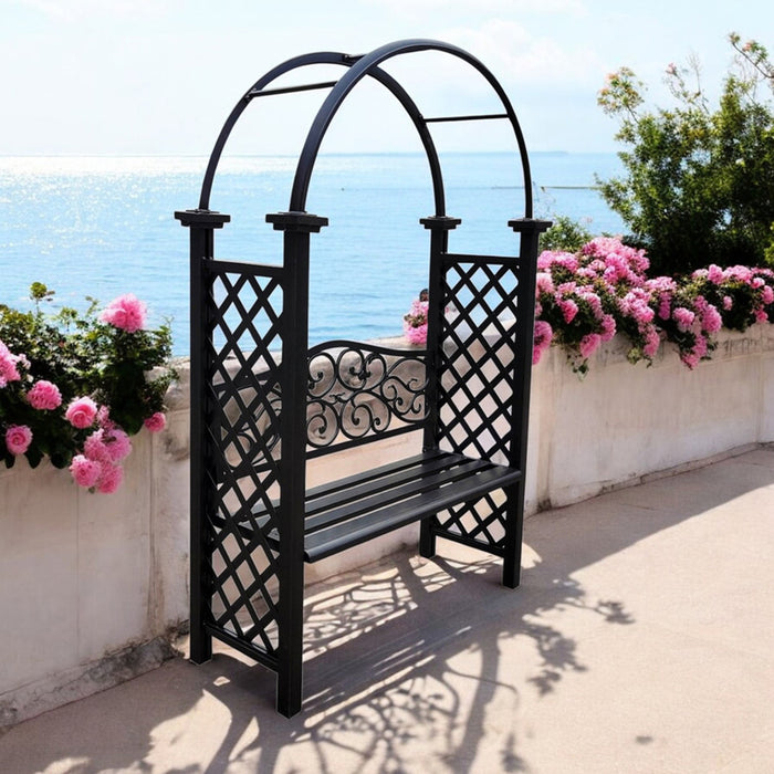 GARDEN BENCH WITH ARCH RICHMOND HD HD-11034