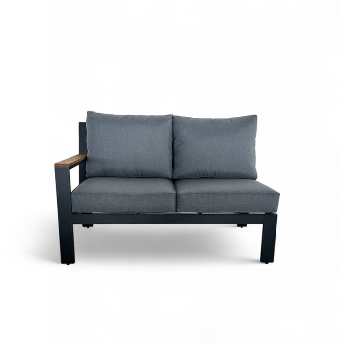 ЪГЛОВ ГРАДИНСКИ КОМПЛЕКТ CLIO АЛУМИНИЙ/ТИКОВА ДЪРВЕСИНА HD HD-10716