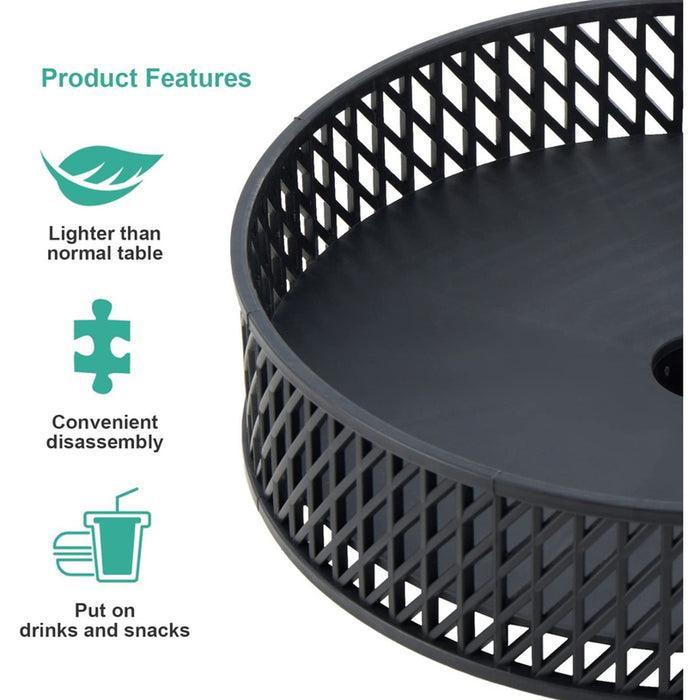 UMBRELLA SIDE TABLE F30.5XH11.6CM HD HD-10815