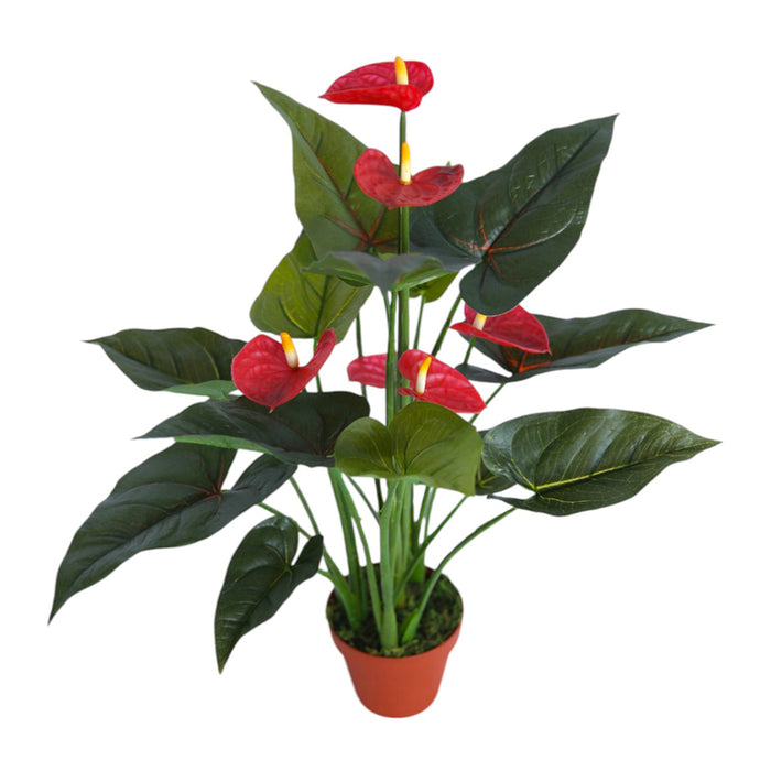 ARTIFICIAL ANTHURIUM PLANT 55CM HD HD-10991