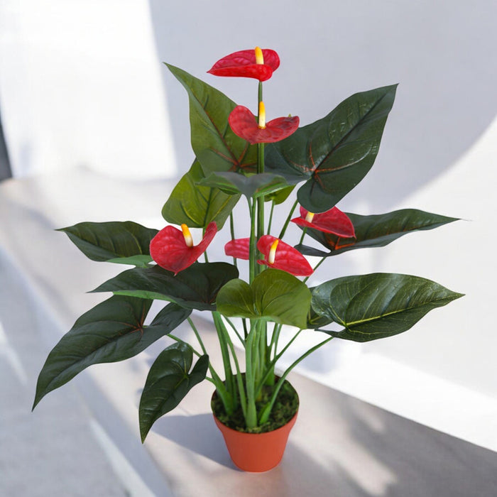 ARTIFICIAL ANTHURIUM PLANT 55CM HD HD-10991