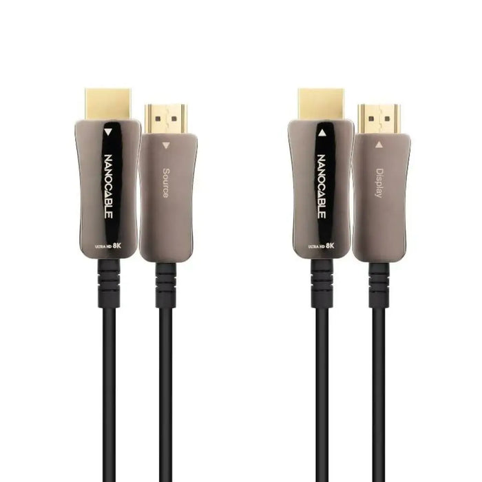 HDMI Cable NANOCABLE 10.15.2110 8k ultra hd 48 gbit/s 10 m Black - Компютър Кабели и адаптери<<<Компютри|