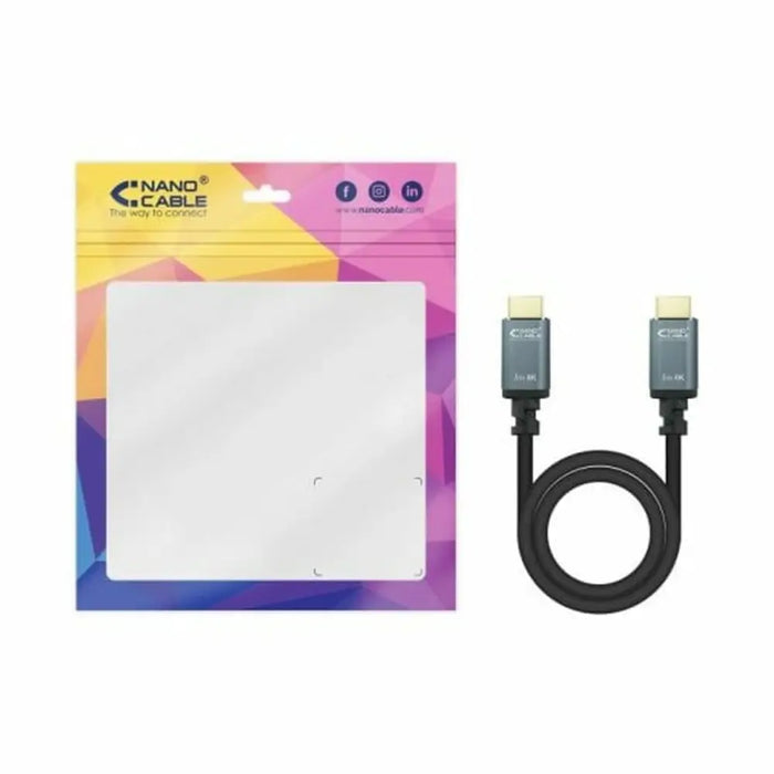 HDMI Cable NANOCABLE 10.15.8010 10 m Black - Компютър Кабели и адаптери<<<Компютри|