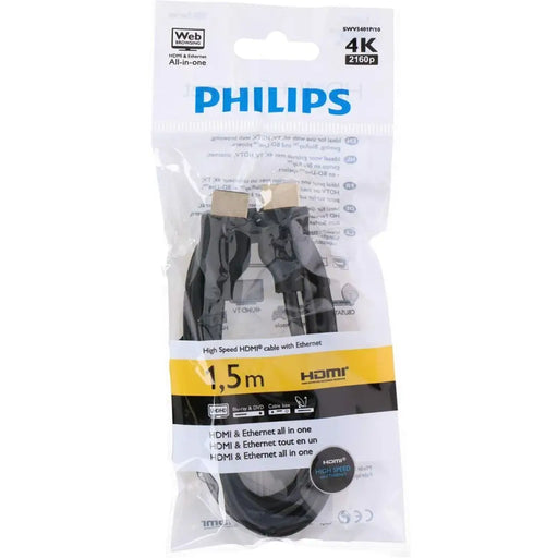 HDMI Cable Philips SWV5401P/10 1,5 m Black - Компютър Кабели и адаптери<<<Компютри|