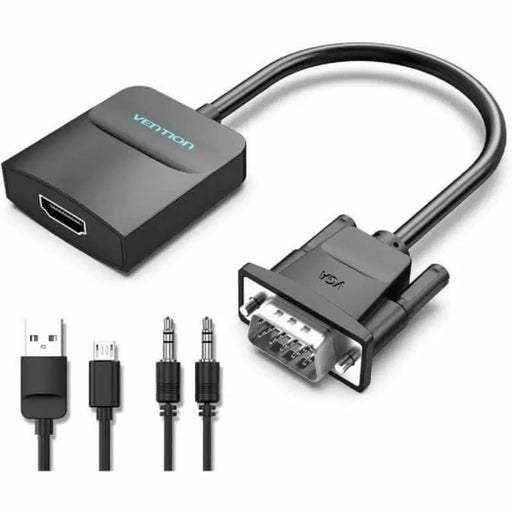 HDMI Cable Vention ACNBB Black 15 cm - Компютър Кабели и адаптери<<<Компютри|
