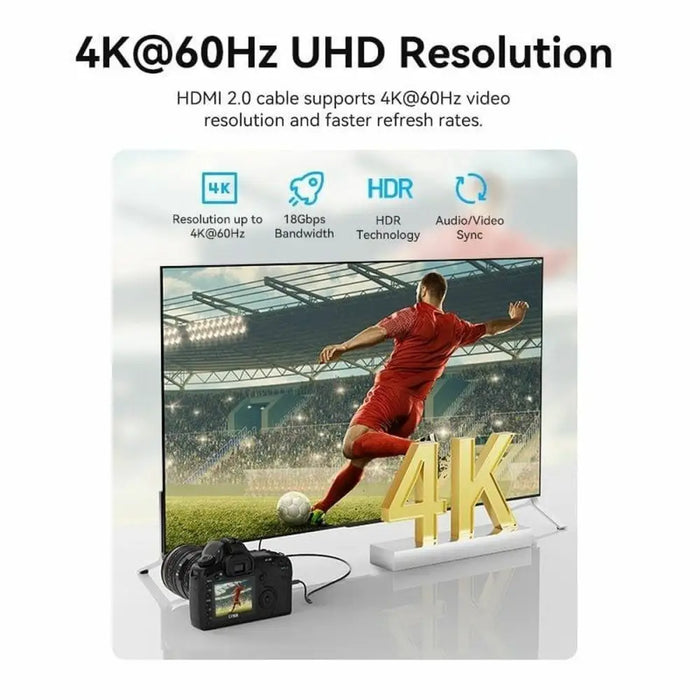 HDMI Cable Vention AGHBF 1 m - Компютър Кабели и адаптери<<<Компютри| Електроника<<<BigBuy&&&Адаптери<<<Компютър Кабели