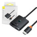 HDMI Switch Baseus with 1m Cable Cluster Black - Adapters connectors and converters<<<IT
