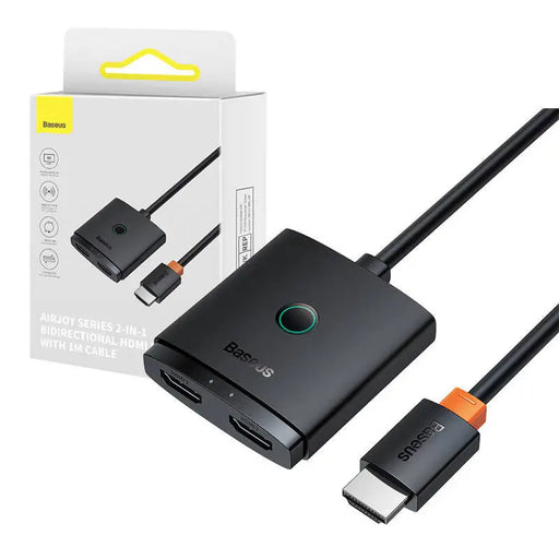 HDMI Switch Baseus with 1m Cable Cluster Black - Adapters connectors and converters<<<IT