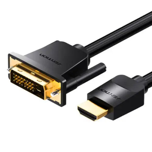HDMI to DVI (24 + 1) Cable Vention ABFBH 2m 4K 60Hz/ 1080P 60Hz (black) - Video cables<<<Cables<<<IT