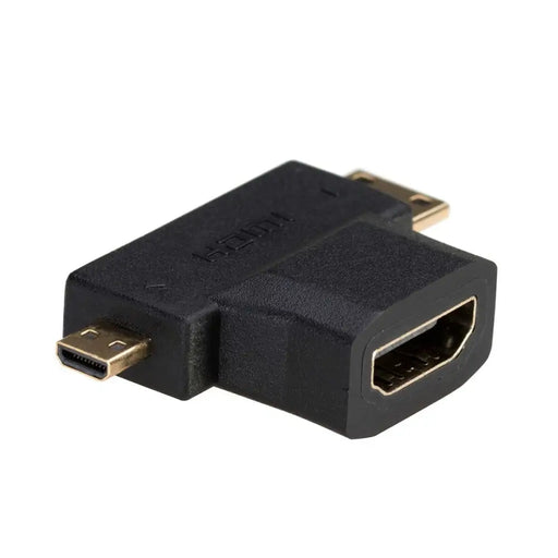 HDMI to Micro HDMI Adapter Akyga AK-AD-23 Mini HDMI Black - Адаптери<<<Компютър Кабели и адаптери<<<Компютри|