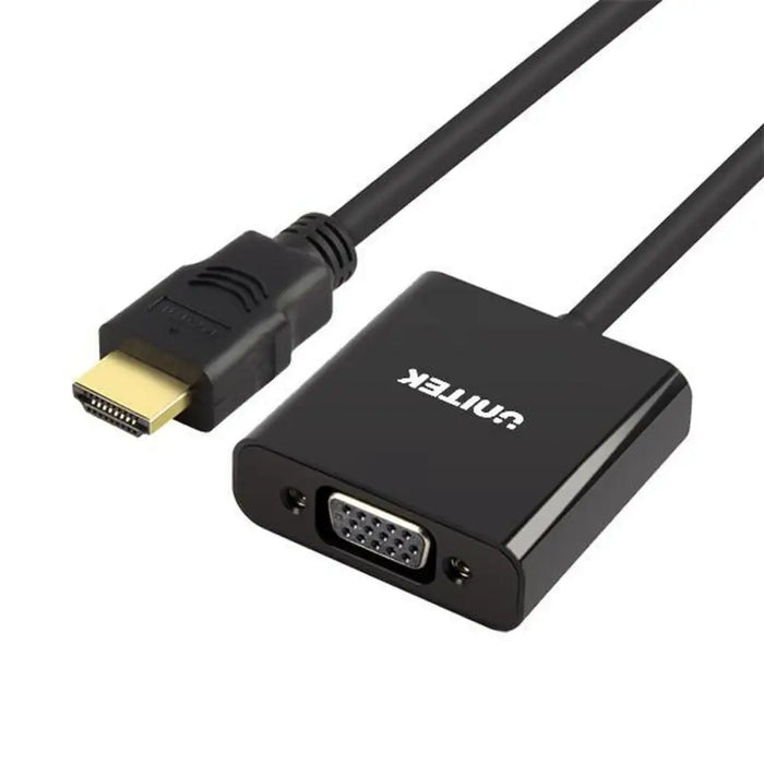 HDMI to VGA with Audio Adapter Unitek Y-6333 Black - Адаптери<<<Компютър Кабели и адаптери<<<Компютри|