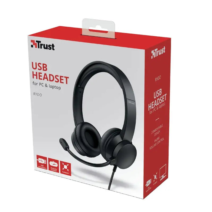 Headphone with microphone Trust RYDO USB ON-EAR - Headsets<<<TRUST компютърна периферия и
