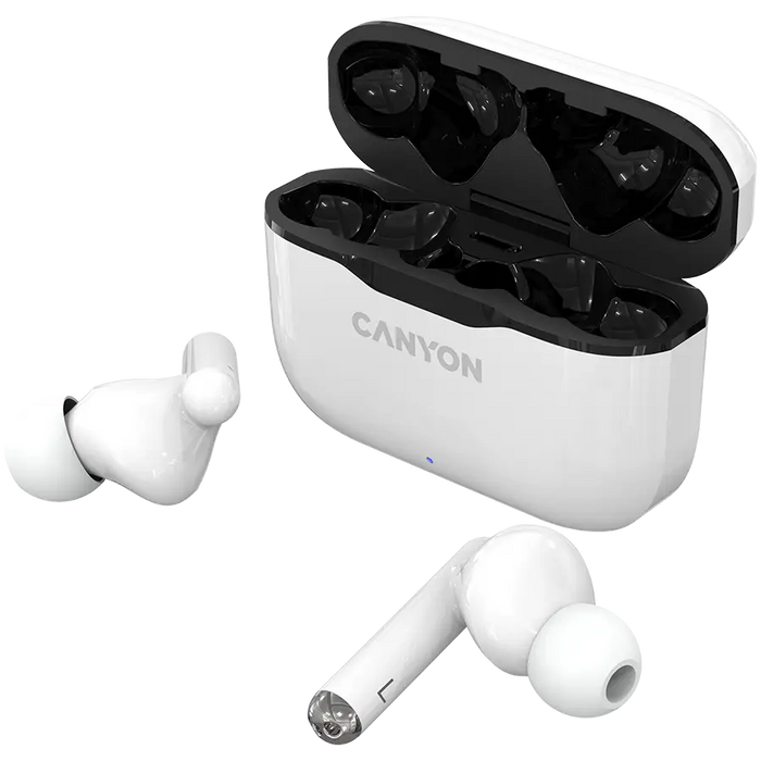 Headphones CANYON CNE-CBTHS3W - Аудио слушалки<<<Телефони и таблети<<<TechMart&&&Слушалки<<<Аудио<<<ТВ Аудио