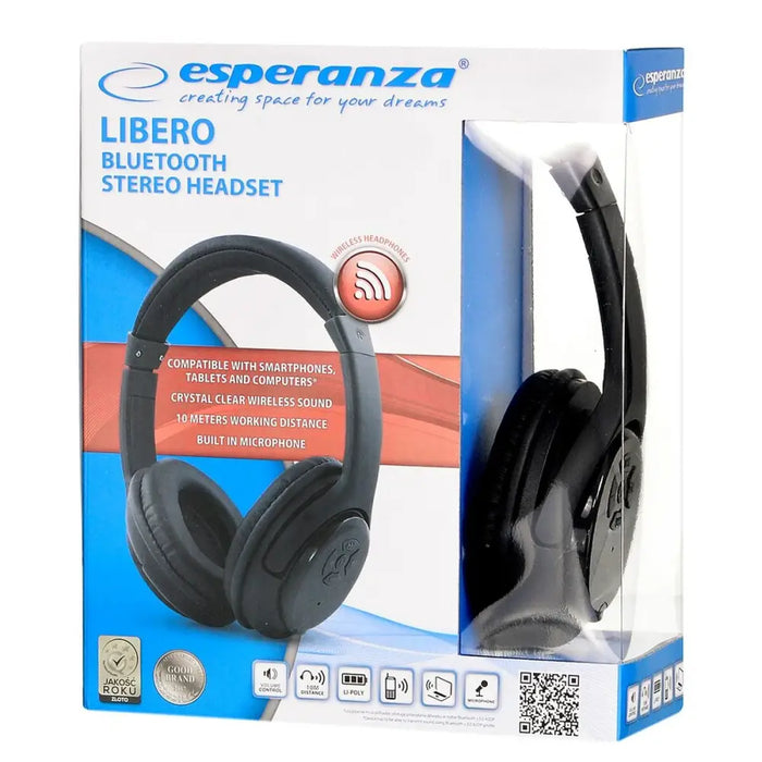 Headphones Esperanza Libero EH163K Black - Микрофони и слушалки<<<Електроника Периферни и резервни части<<<Компютри|