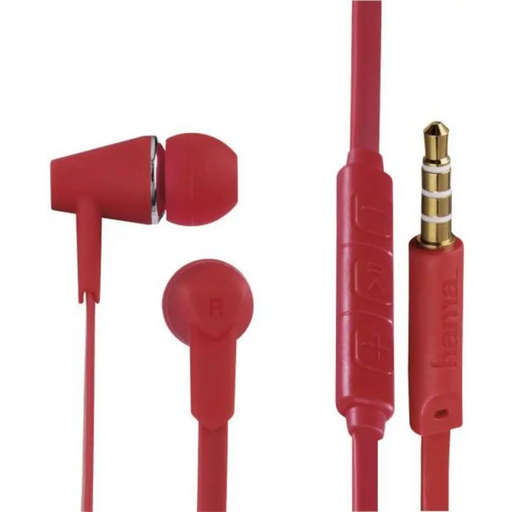 Headphones HAMA-184010 Joy Red - Аудио слушалки<<<Телевизори Аудио и видео<<<TechMart&&&Аудио слушалки<<<Телефони и
