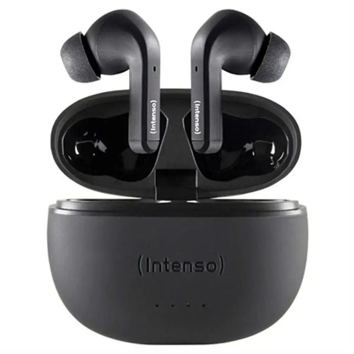 Headphones INTENSO 3720300 Black - Електроника Периферни и резервни части<<<Компютри| Електроника<<<BigBuy&&&Микрофони