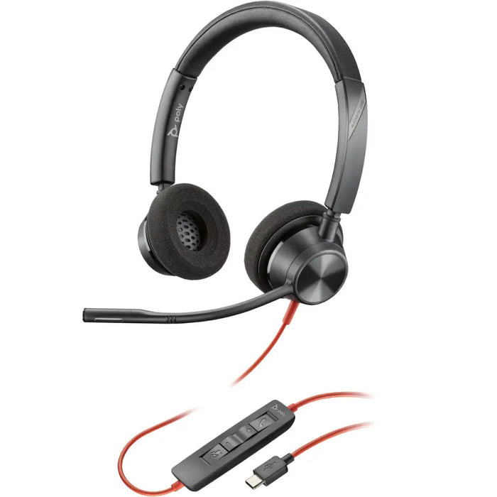 Headphones Poly BW 3320 Black - Електроника Периферни и резервни части<<<Компютри| Електроника<<<BigBuy&&&Микрофони и