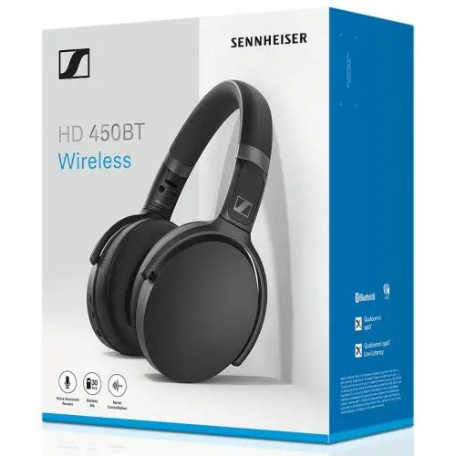 Headphones Sennheiser HD450 BT BLACK Black - Audio<<<Основна<<<DunaXML&&&Електроника Периферни и резервни