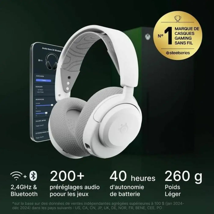 Headphones SteelSeries Arctis Nova 3XW White - Микрофони и слушалки<<<Електроника Периферни и резервни