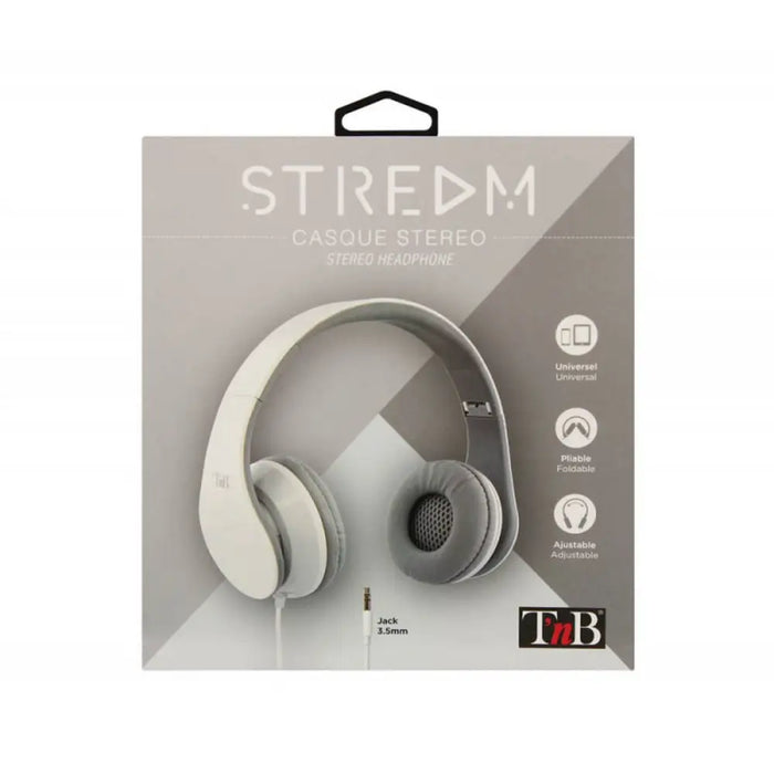 Headphones T’NB CSSTREAMWH White - Електроника Периферни и резервни части<<<Компютри| Електроника<<<BigBuy&&&Микрофони